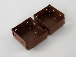 1 Par Sidobeslag 5013 Mörk brun (B01-BC)
