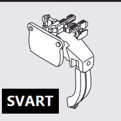 Plisse Cosiflor Typ F1 linlås mekanism SVART (A21 K)