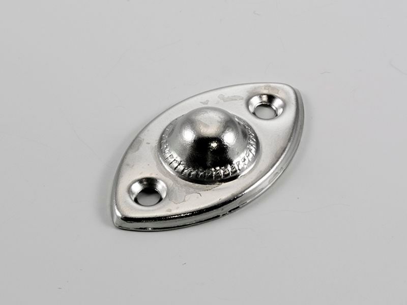 Täckbricka / Linhållare Metall Retro-Classic SILVER (+2st skruvar) (A07 AB+C)