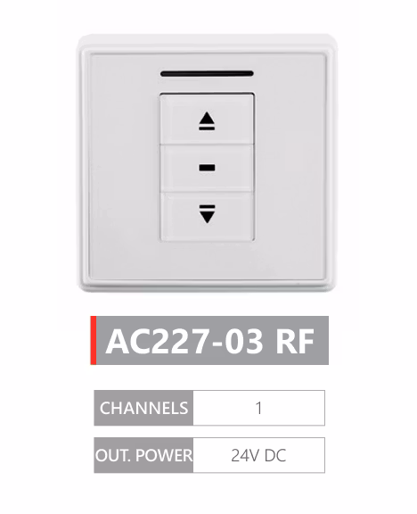 Torro AC227-03 Brytare DC RF 1 kanal Vit inkl.monterings-dosa