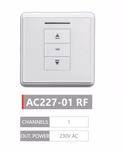 Torro AC227-01 Brytare AC RF 1 kanal Vit inkl.monterings-dosa