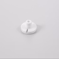 Bottenknapp 6,5 mm Vit (M25)