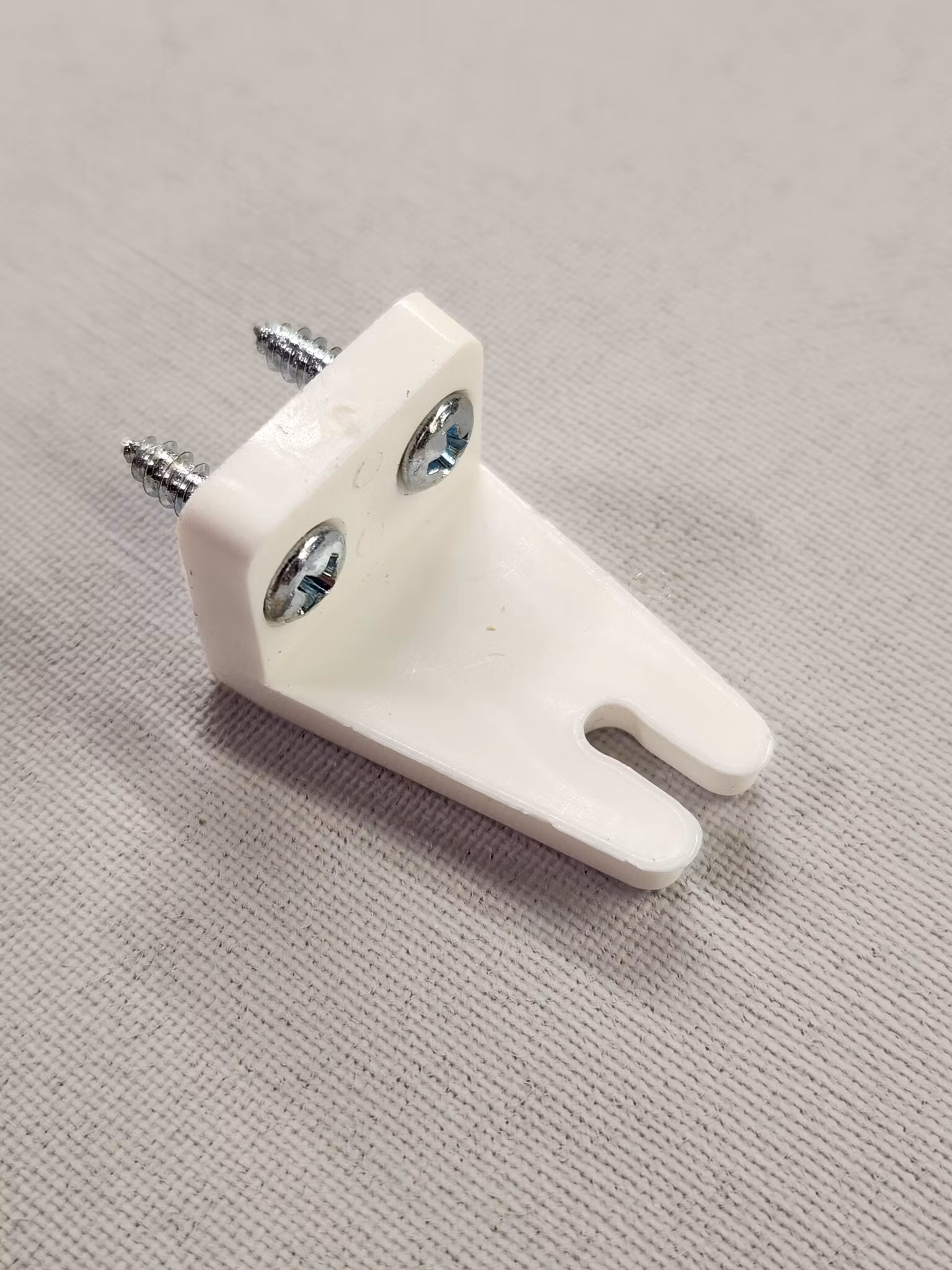 Stånghållare STOR för dubbel skruv VIT (A02F)