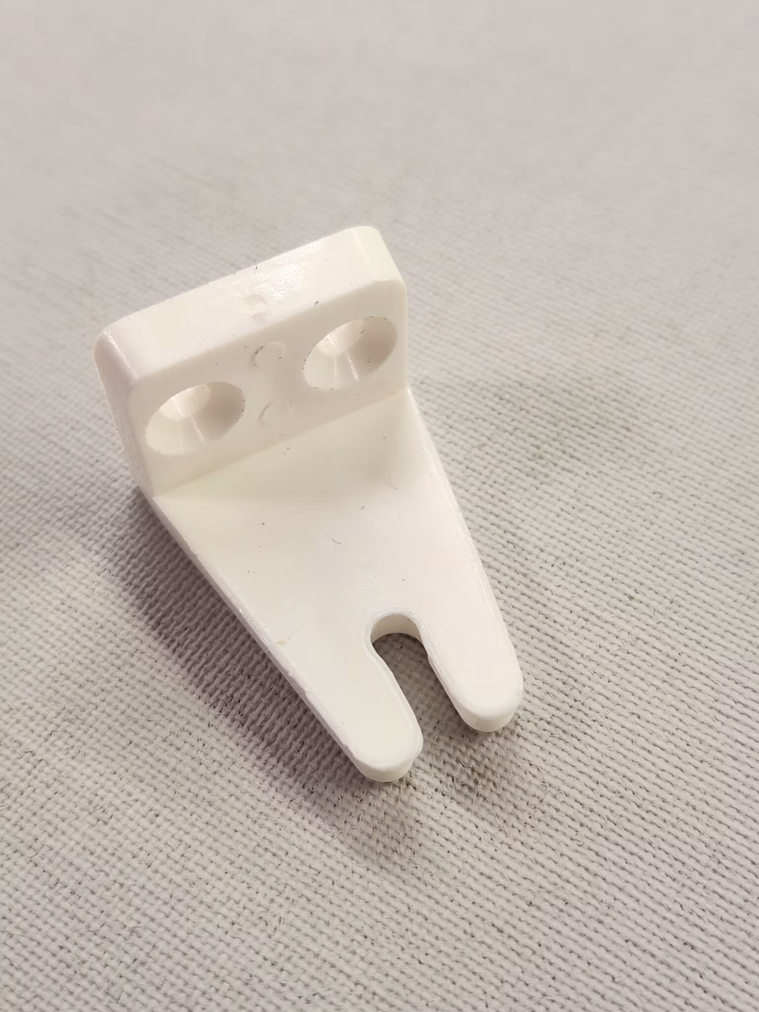 Stånghållare STOR för dubbel skruv VIT (A02F)