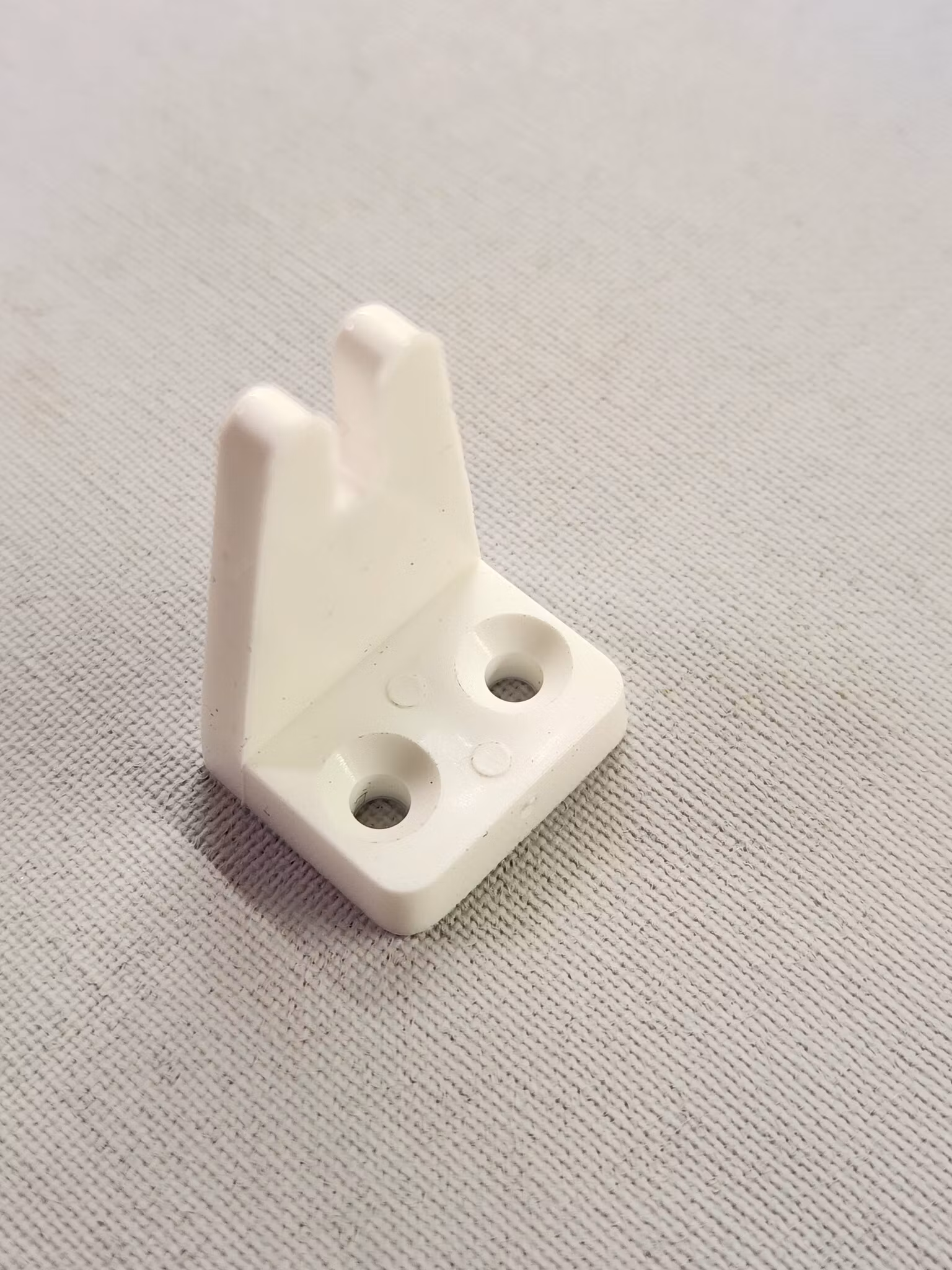 Stånghållare STOR för dubbel skruv VIT (A02F)