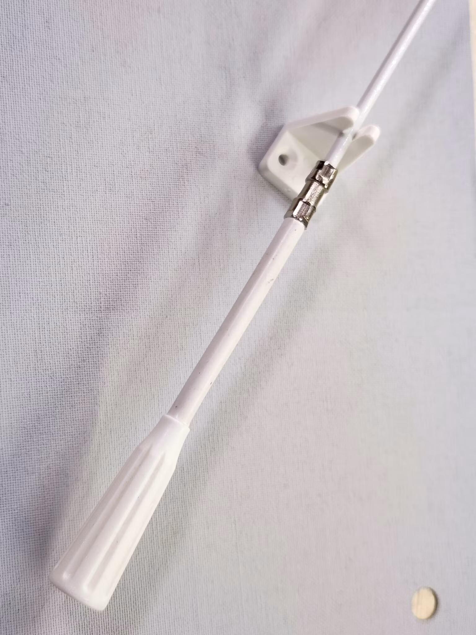 Stånghållare STOR för dubbel skruv VIT (A02F)