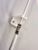 Stånghållare STOR för dubbel skruv VIT (A02F)