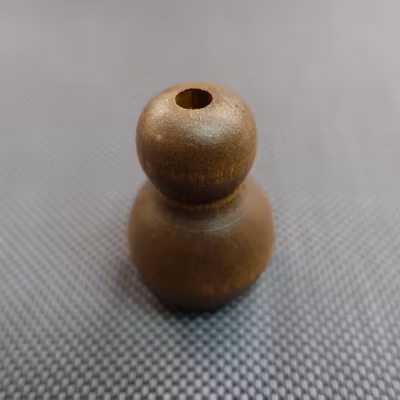 Lintofs RUNDAD i TRÄ - STOR 36x25 mm 5014 Tiger Eye (A16G)