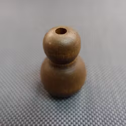 Lintofs RUNDAD i TRÄ - STOR 36x25 mm 5014 Tiger Eye (A16G)