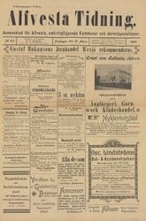 Löpsedel / Förstasida från Alvesta (1899)