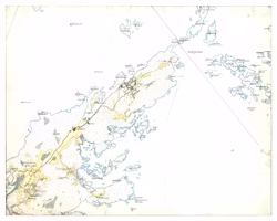 Historisk karta över Utö, år 1901-1906 (Fri frakt!)