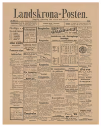 Historisk tidning från Landskrona, år 1905 (Fri frakt!)