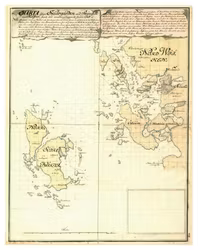 Historisk karta över Kosterfjorden, år 1717 (Fri frakt!)