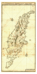 Historisk karta över Gotland, år 1646