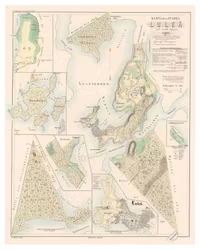 Karta från Luleå 1857