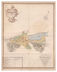 Historisk karta över Söderhamn, år 1770 (Fri frakt!)