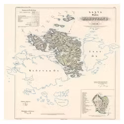 Karta över Marstrand, år 1855