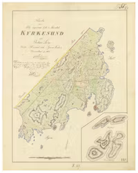 Karta över Kyrkosund år 1864