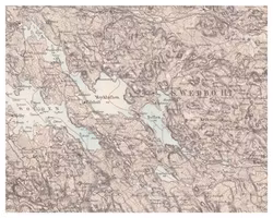 Historisk karta över Bellö, år 1876 (Fri frakt!)