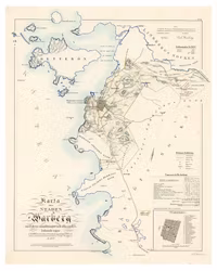 Karta över Varberg, år 1855
