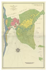 Historisk karta över Vessingebro, år 1788 (Fri frakt!)