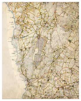 Historisk karta över Steninge, år 1919-1925
