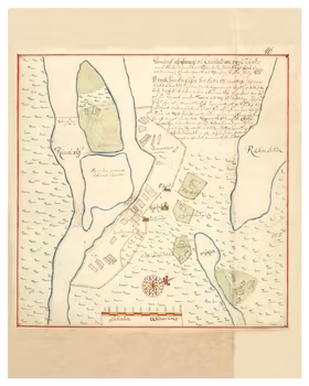 Historisk karta över Råneå, år 1685 (Fri frakt!)