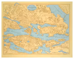 Karta från Stockholm, 1818