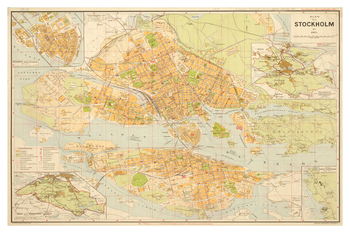 Stockholms adresskarta, år 1913