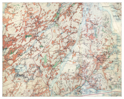 Historisk karta över Vätö, år 1901-1906 (Fri frakt!)