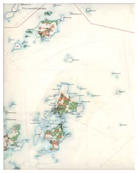 Historisk karta över Norröra och Söderöra, år 1901-1906.