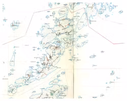 Historisk karta över Harö och Storö, år 1901-1906