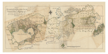 Historisk karta över Södergården, Svartsö, år 1819 (Fri frakt!)