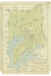 Historisk karta över Spersboda, år 1795