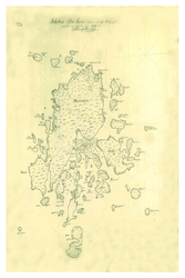 Historisk karta över Arholma, år 1786