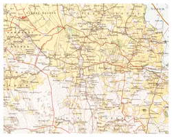 Historisk karta över Kjula, år 1903 (Fri frakt!)