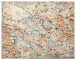 Historisk karta över Sparreholm, år 1897-1901 (Fri frakt!)