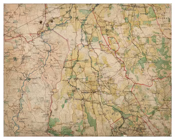 Historisk karta över Gammalkil, år 1868-1877 (Fri frakt!)