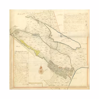 Karta över Stjärnorp, Östergötland, år 1700