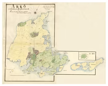 Karta över Arkö 1805