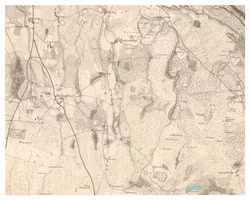 Historisk karta över Billesholm och Ekeby, år 1820