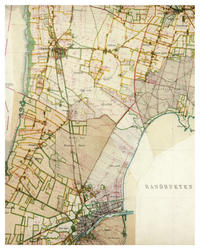 Historisk karta över Åhus och Rinkaby, år 1926-1934