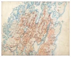 Historisk karta över Kållandsö, år 1877-1882