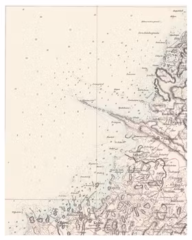 Historisk karta över Söne och Örslösa, år 1858