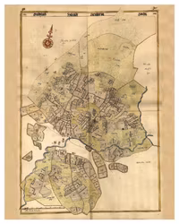 Historisk karta över Stenstorp, år 1644.