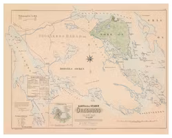 Karta från Öregrund, år 1859