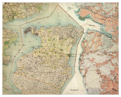 Historisk karta över Skokloster, 1800-tal (Fri frakt!)