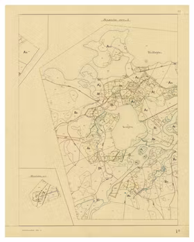 Historisk karta över Saxnäs, år 1906 (Fri frakt!)