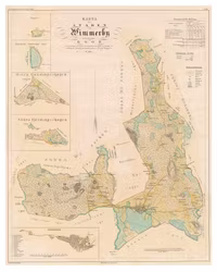 Karta från Vimmerby, år 1861
