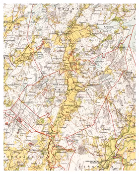 Historisk karta över Hajom, år 1923 (Fri frakt!)